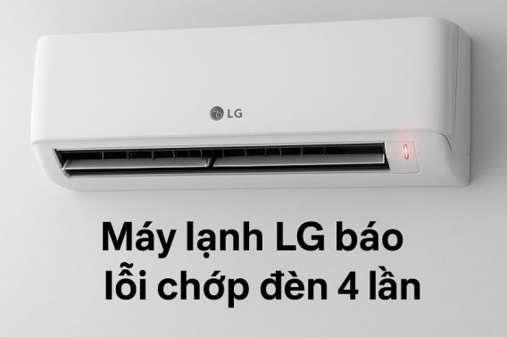 Máy lạnh SHARP báo lỗi chớp đèn 4 lần