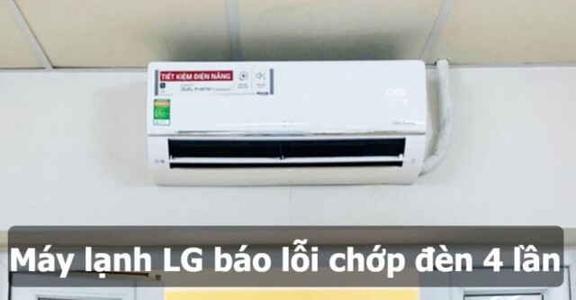 Máy lạnh SHARP báo lỗi chớp đèn 4 lần nghĩa là gì?