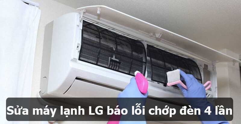 Cách khắc phục tình trạng máy lạnh SHARP báo lỗi chớp đèn 4 lần